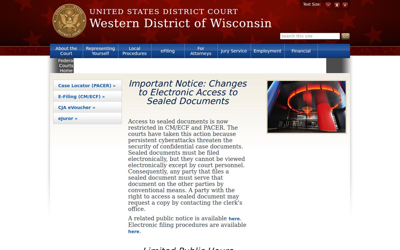 Grant County criminal history Western District of Wisconsin
